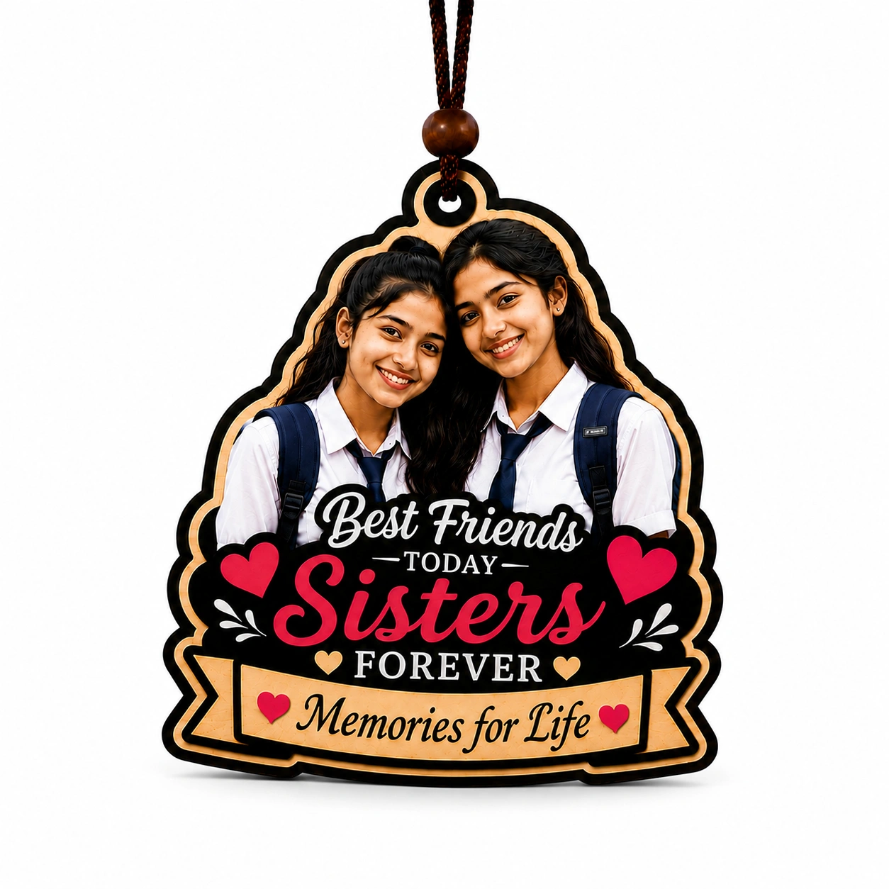 Friends Forever Photo Car Hanging